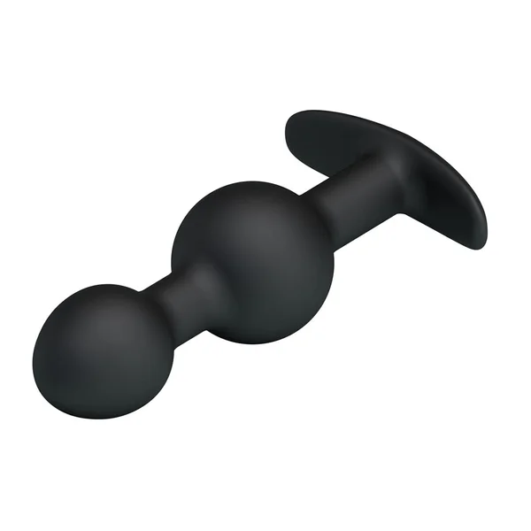 Party Up JAMES Anal Bead Plug - Black 10.4 cm Beaded Butt Plug — image 3 of 7