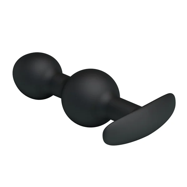 Party Up JAMES Anal Bead Plug - Black 10.4 cm Beaded Butt Plug — image 4 of 7