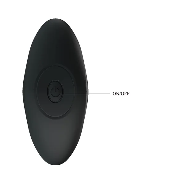 Party Up KEITH Vibrating Plug - Black 10.5 cm USB Rechargeable Vibrating Butt Plug