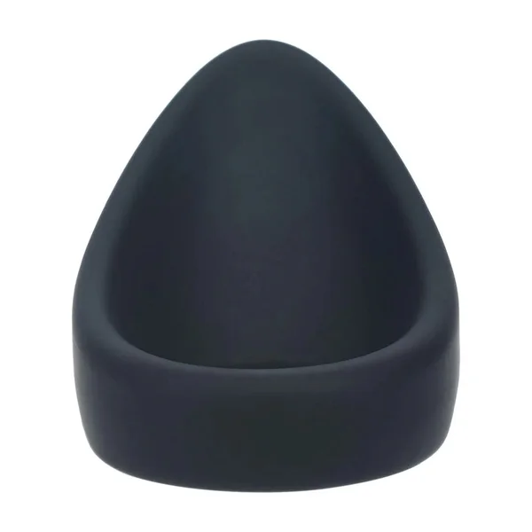 LEVELZ Teardrop Silicone Cock Ring - Black - Black Cock Ring — image 4 of 9