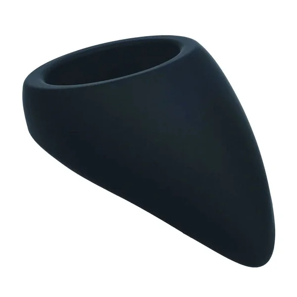 LEVELZ Teardrop Silicone Cock Ring - Black - Black Cock Ring — image 3 of 9