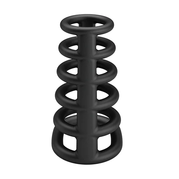 Party Up KIM Cock Cage - Black Cock Ring Cage — image 5 of 9