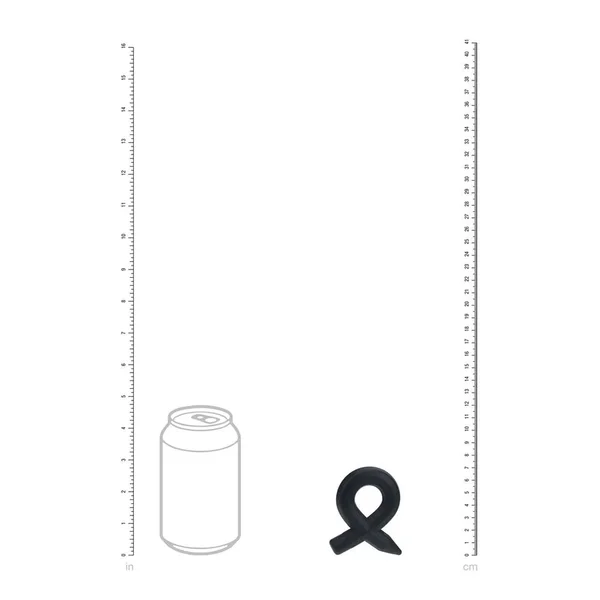 LEVELZ Pencil Liquid Silicone Cock Ring - Black Cock Ring — image 5 of 8