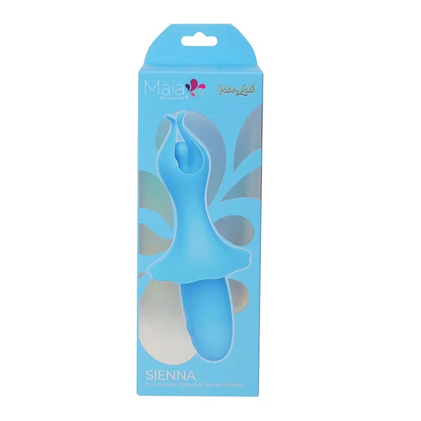Maia SIENNA - Blue - Blue 15.2 cm USB Rechargeable Fluttering Bullet — image 5 of 5