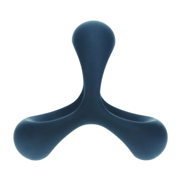 LEVELZ Tri O Ergo Silicone Cock Ring - Black - Black Cock & Balls Rings — image 3 of 7
