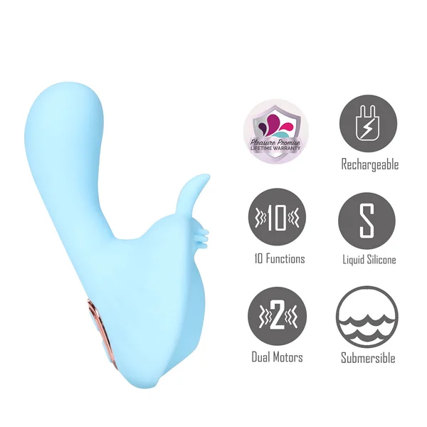 Maia AVERI - Blue - Blue USB Rechargeable Vibrator — image 2 of 6