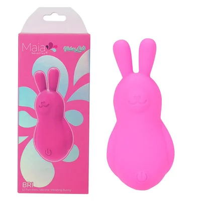 maia bri pink pink 9 cm usb rechargeable vibrating bunny bullet
