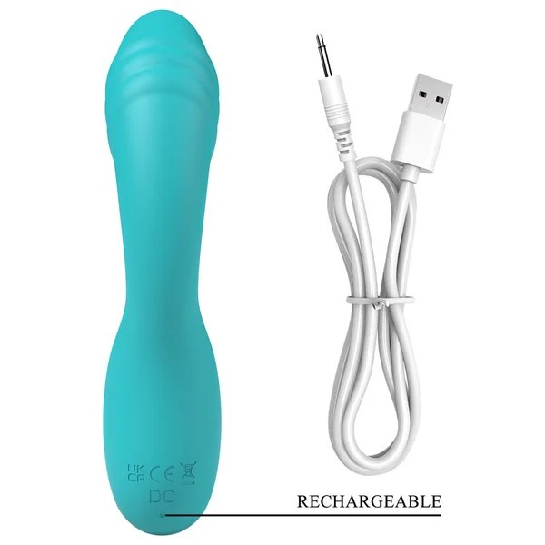 Party Up DALIDA - Teal - Teal 16.2 cm USB Rechargeable Rabbit Vibrator — image 7 of 8