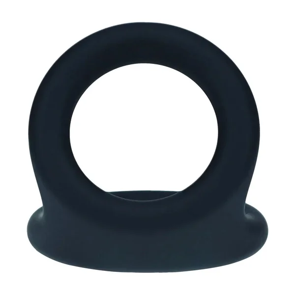 LEVELZ Double O Silicone Cock Ring - L - Black - Black Cock & Balls Rings — image 5 of 9
