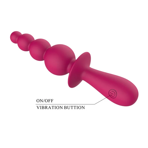 Party Up EVAJANE - Pink - Pink 17.1 cm USB Rechargeable Beaded Vibrator — image 6 of 8