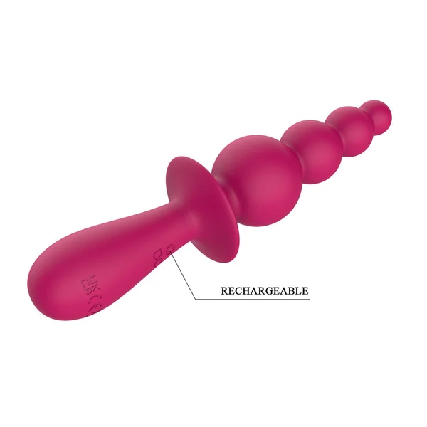 Party Up EVAJANE - Pink - Pink 17.1 cm USB Rechargeable Beaded Vibrator — image 7 of 8