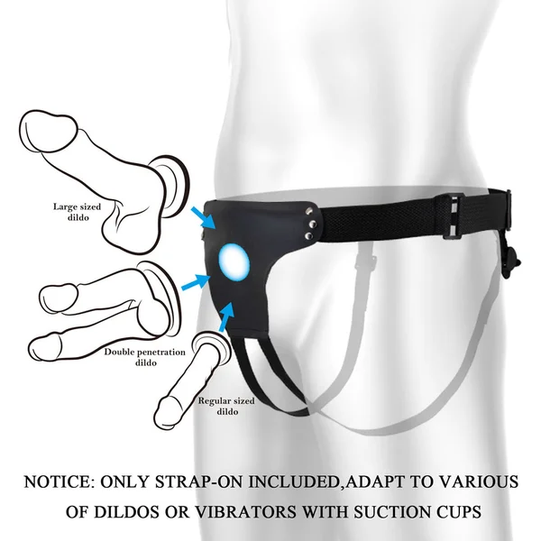 Party Up NICK Strap-On Harness - Black Adjustable Strap-On Harness (No Probe Included) — image 2 of 9