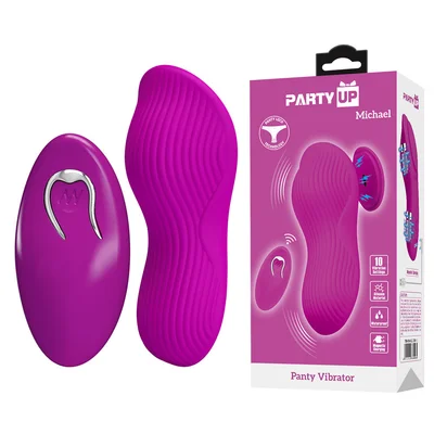 party up michael panty vibe pink pink usb rechargeable panty vibrator with wireless remote control