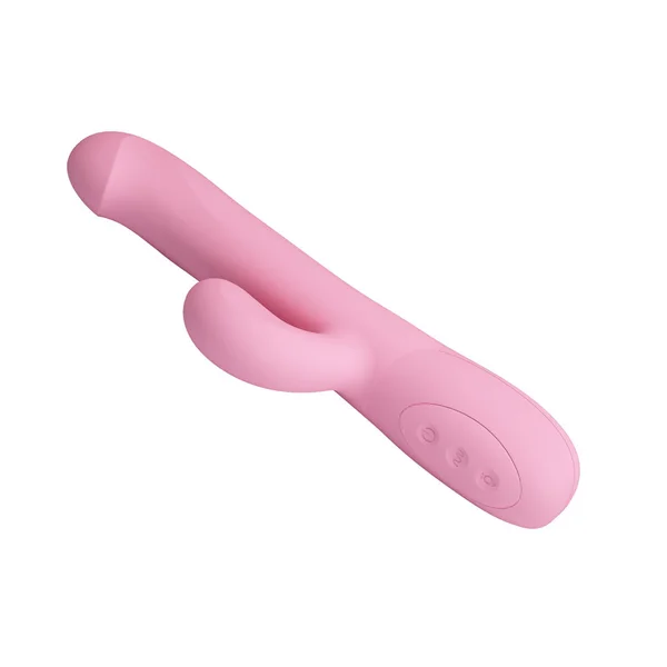 Party Up DEAN Wavy Rotation Vibe - Pink - Pink 23.8 cm USB Rechargeable Rotating Rabbit Vibrator — image 4 of 8