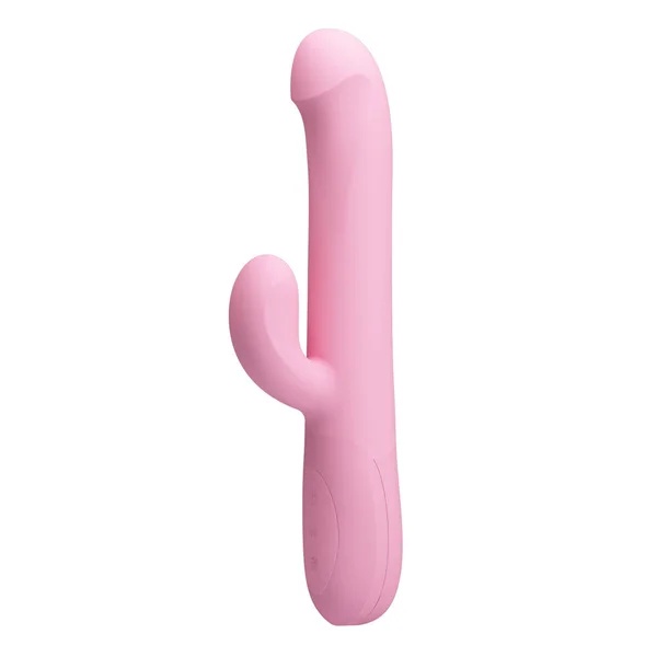 Party Up DEAN Wavy Rotation Vibe - Pink - Pink 23.8 cm USB Rechargeable Rotating Rabbit Vibrator — image 3 of 8