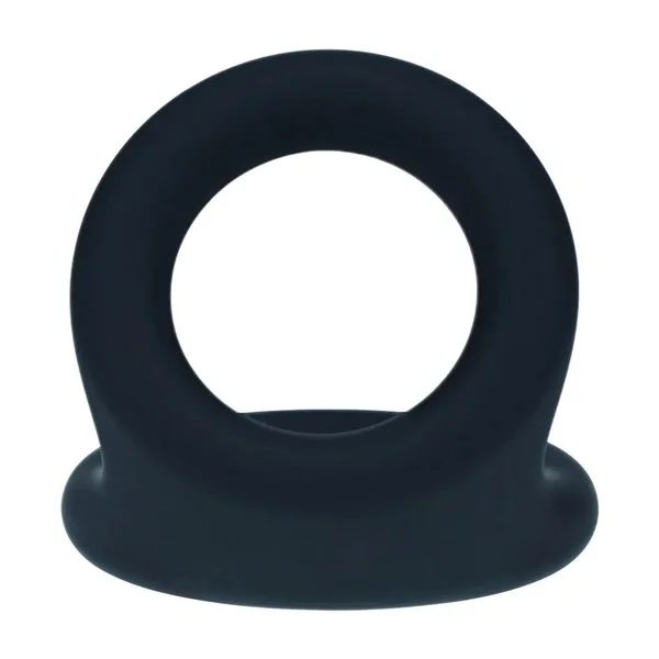 LEVELZ Double O Silicone Cock Ring - M - Black - Black Cock & Balls Rings — image 5 of 9