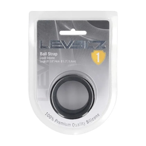 LEVELZ Liquid Silicone Ball Strap - L - Black - Black Ball Strap — image 6 of 7