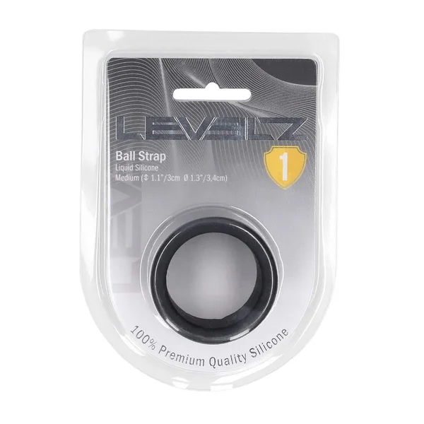 LEVELZ Liquid Silicone Ball Strap - M - Black - Black Ball Strap — image 6 of 7