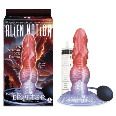 alien nation eruptor coloured 229 cm squirting fantasy dildo
