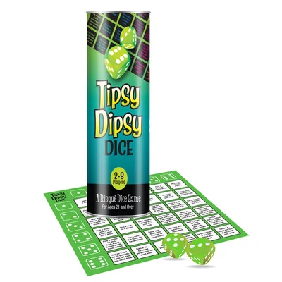 tipsy dipsy dice drinking game for parties