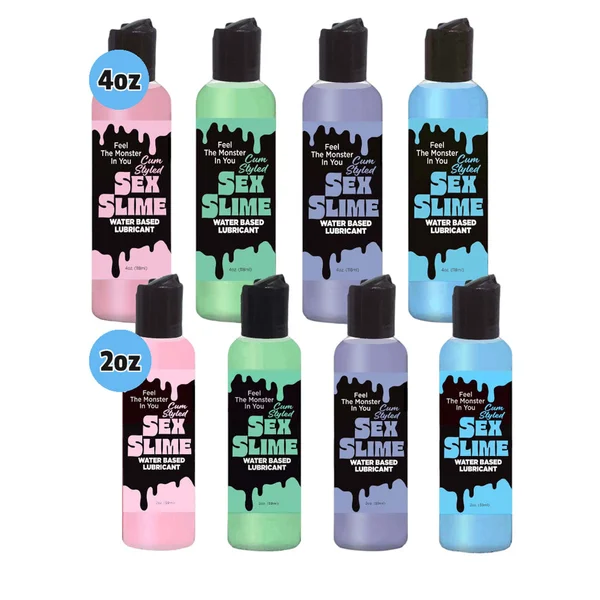 Sex Slime Cum Style Creature Lube - Blue 120 ml - Blue Cum Style Water Based Lubricant - 120 ml Bottle — image 4 of 4