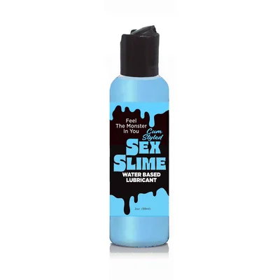 sex slime cum style creature lube blue 60 ml blue cum style water based lubricant 60 ml bottle