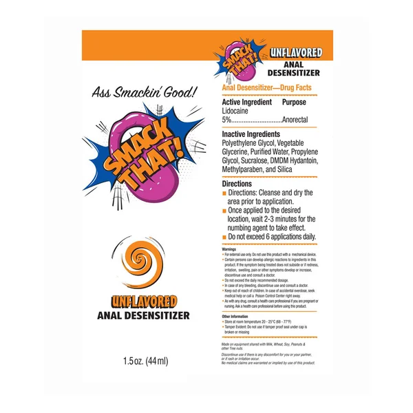 Smack That! Anal Desensitiser - Unflavoured - Unflavoured Anal Desensitiser - 44 ml Tube — image 4 of 5