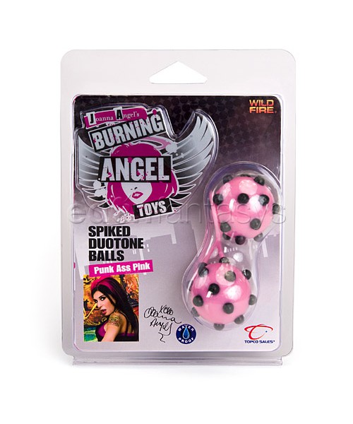 Joanna Angel's spiked duotone balls
