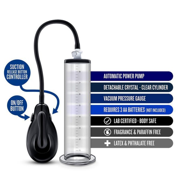 Performance VX9 Automatic Electric 1.75'' Penis Pump by Blush Novelties