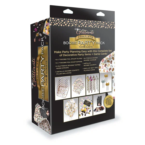 Glitterati Complete Boobie Party Pack - Party Set for 8 People — image 2 of 2