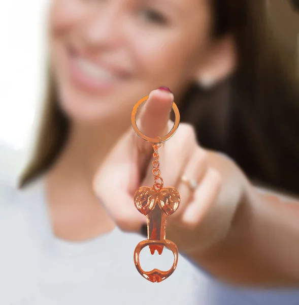 Super Fun Key Chain - Penis Bottle Opener - Novelty Key Chain — image 2 of 2