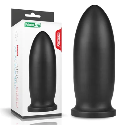 king sized anal bomber black 23 cm 9 mega anal plug