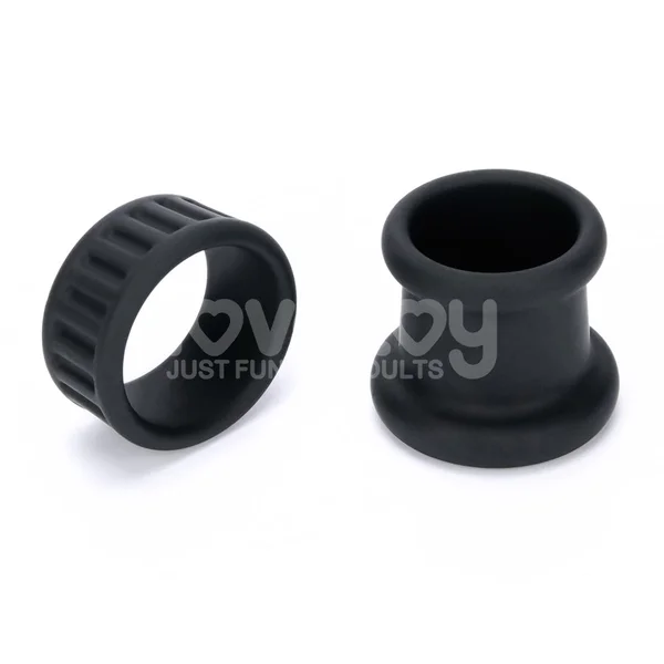 Pinnacle Pro Twin Grip Enhancer - Black Cock & Balls Ring — image 7 of 18
