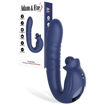 adam eve the big baller navy blue 188 cm usb rechargeable thrusting rabbit vibrator