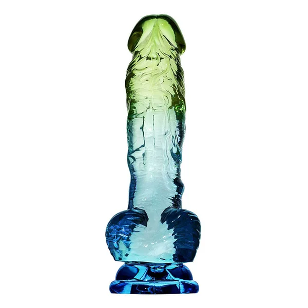 Adam & Eve SENSUAL SEASIDE 8.5'' Dildo - Blue/Green 21.5 cm Dildo — image 2 of 3
