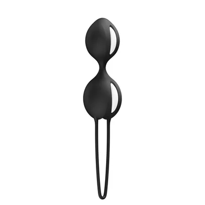 fun factory smartballs duo black black weighted kegel balls