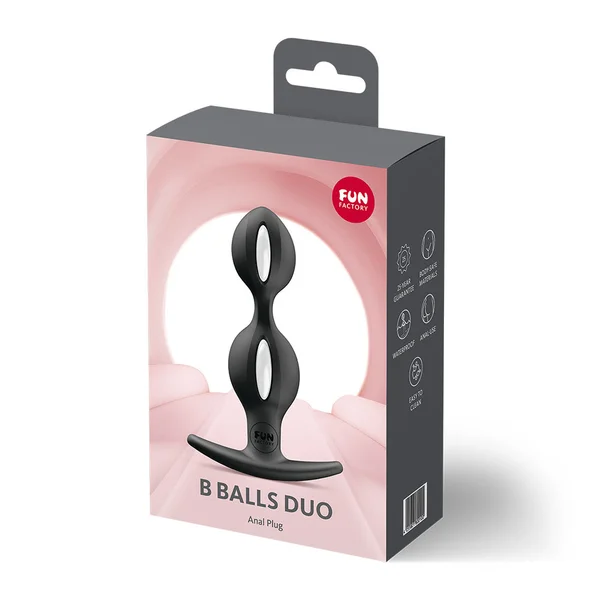Fun Factory B BALLS DUO Black - Black 13 cm Weighted Kegel Balls — image 8 of 8
