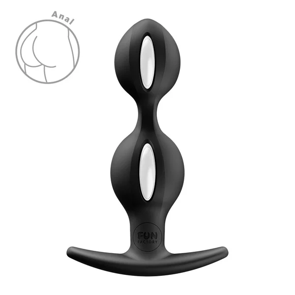 Fun Factory B BALLS DUO Black - Black 13 cm Weighted Kegel Balls — image 4 of 8