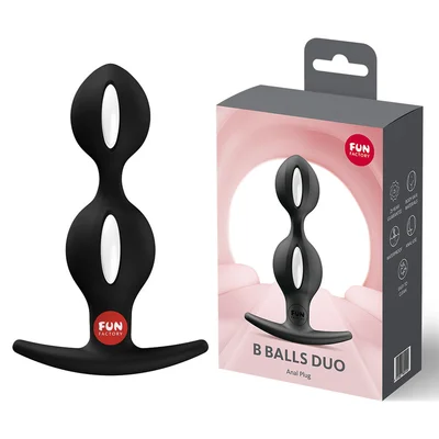 fun factory b balls duo black black 13 cm weighted kegel balls