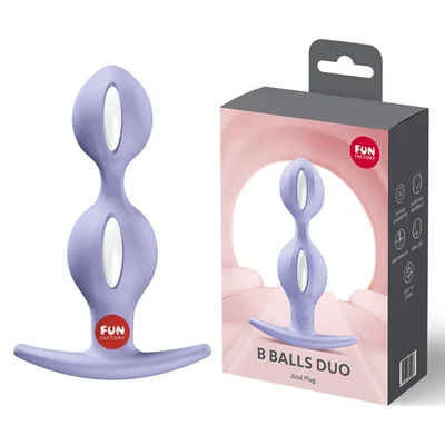 fun factory b balls duo purple purple 13 cm weighted kegel balls