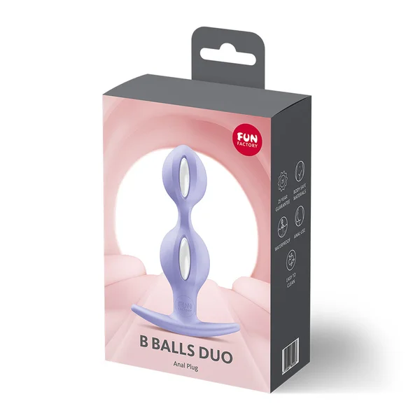 Fun Factory B BALLS DUO Purple - Purple 13 cm Weighted Kegel Balls — image 8 of 8