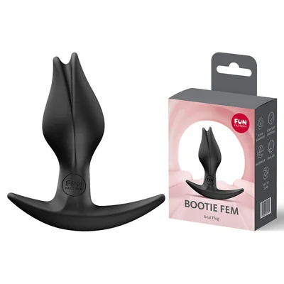 fun factory bootie fem black black 85 cm butt plug