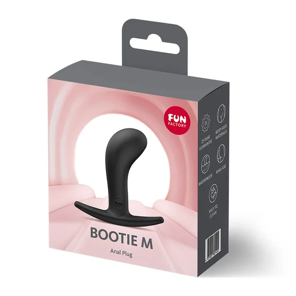 Fun Factory BOOTIE M Black - Black 9.4 cm Medium Butt Plug — image 8 of 8