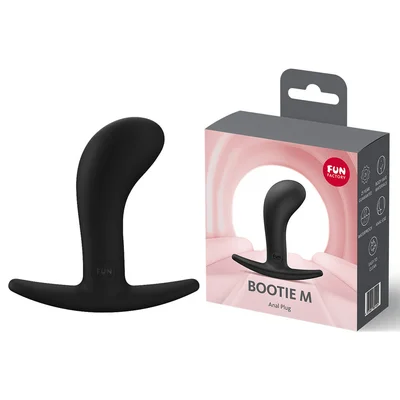 fun factory bootie m black black 94 cm medium butt plug