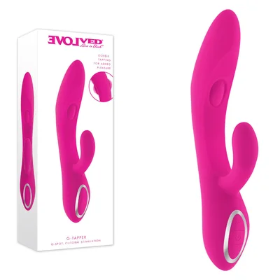 evolved g tapper pink usb rechargeable rabbit vibrator