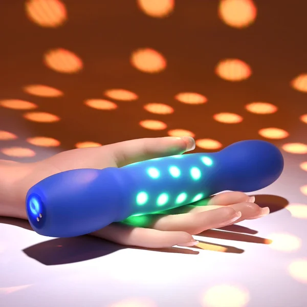 Evolved DISCO DIVA - Blue 20.9 cm USB Rechargeable Light Up Vibrator