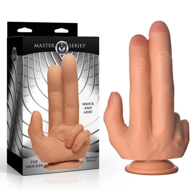 master series the shocker flesh 208 cm finger dildo