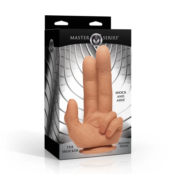 Master Series The Shocker - Flesh 20.8 cm Finger Dildo — image 8 of 8