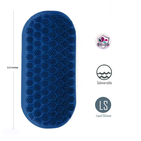Maia MADDOX - Blue Textured Stroker Sleeve — image 2 of 7