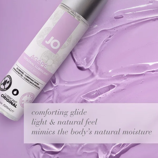 JO Agape Original Lube - 60 mL - Water Based Lubricant for Sensitive Skin - 60 ml Bottle — image 2 of 5